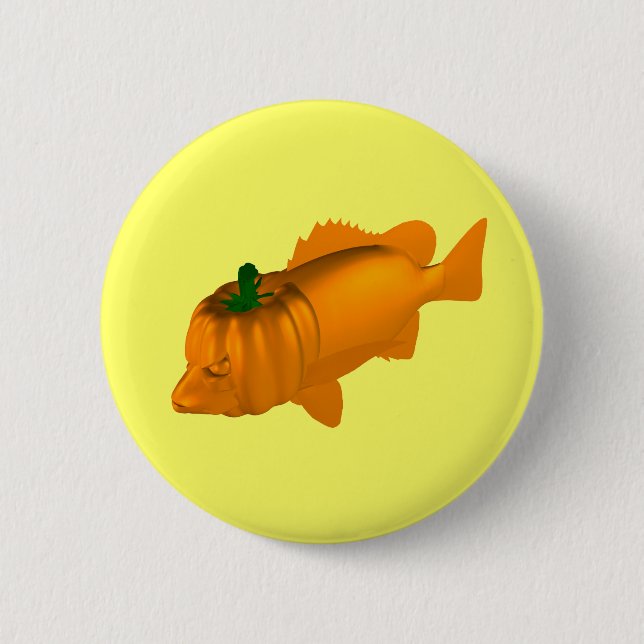 Orange Mangrove Jack Button (Vorderseite)