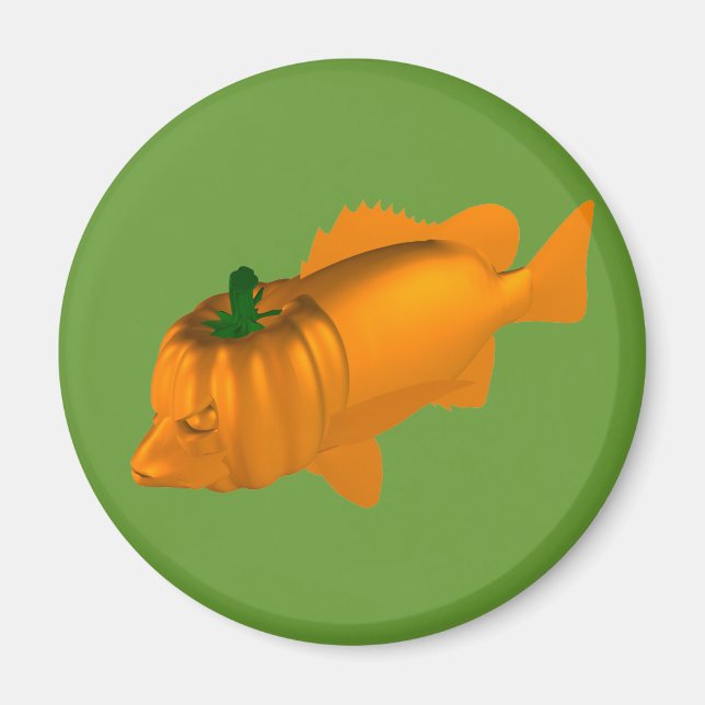 Orange Mangrove Jack Magnet (Vorne)