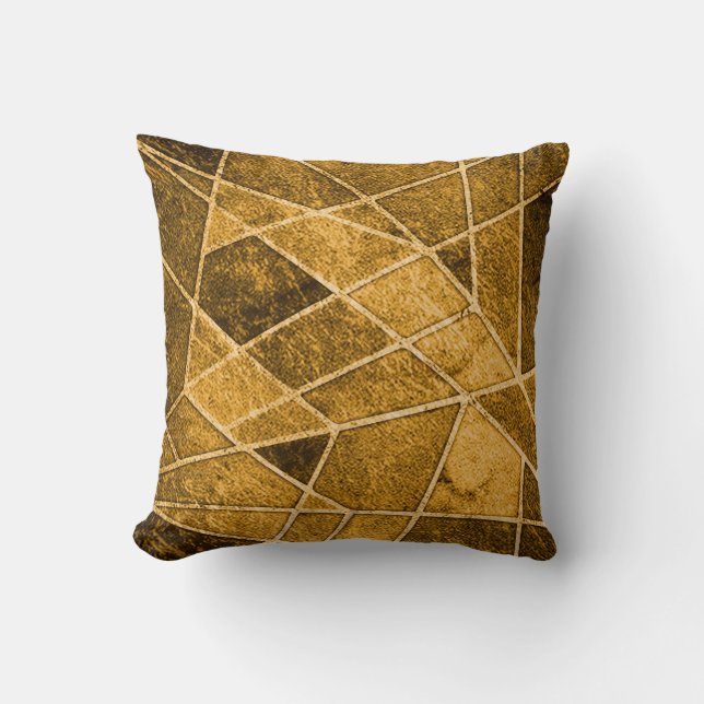 Orange Marble Kissen (Vorderseite)