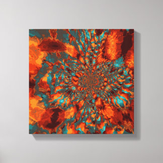 Orange Marble Leinwanddruck