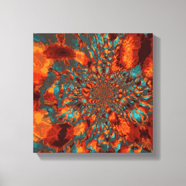 Orange Marble Leinwanddruck (Vorderseite)