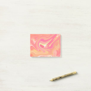 Orange Marble Post-its Post-it Klebezettel