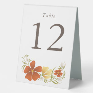 Orange & Marigold Bold Tischschild Tischaufsteller