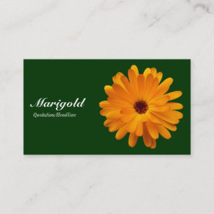 Orange Marigold - Dunkelgrün 003300 Visitenkarte