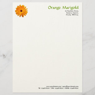Orange Marigold - (Filz) Briefkopf