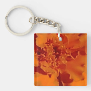 Orange Marigold Schlüsselanhänger
