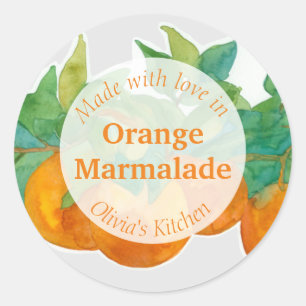 Orange Marmalade Citrus Fruit Jam Jar Étiquettes a