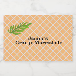 Orange Marmalade Lebensmitteletikett