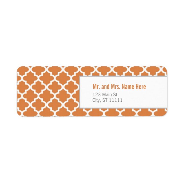 Orange marokkanische Fliesen (Vorne)