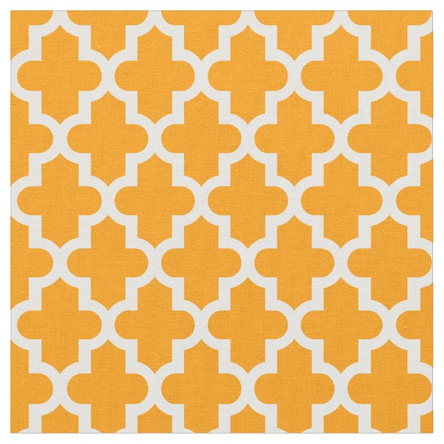 Orange marokkanische Print Stoff (Nahaufnahme)