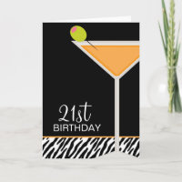 Orange Martini und Zebra Pattern