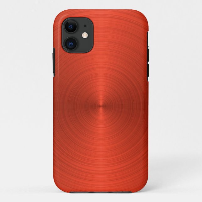 Orange Metallic Case-Mate iPhone Hülle (Rückseite)