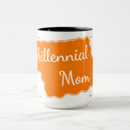 Orange Millennium MaMa Design 90S-Rückmeldung Tasse