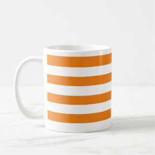 Orange mit klassischem dicken und waagerechten, we kaffeetasse