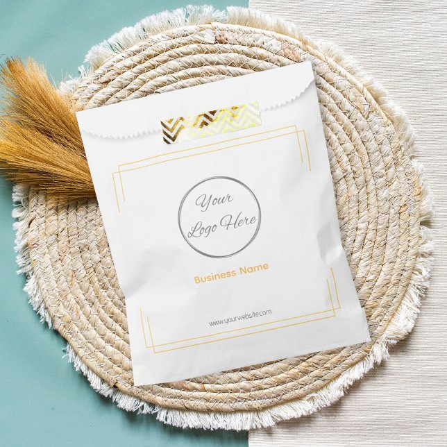 Orange mit Logo-Werbepapier Geschenktütchen (Von Creator hochgeladen)