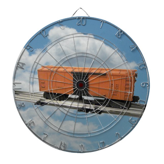 Orange Model Boxcar Dartboard Dartscheibe (vorne)