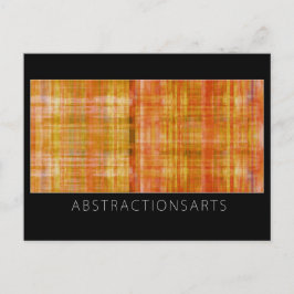 Orange Modern Art Postcard Postkarte