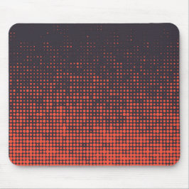 Orange, modern, urban halftone dots pattern design mousepad