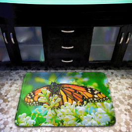 Orange Monarch Butterfly Foto Modern Simple Bold Badematte