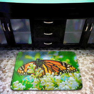 Orange Monarch Butterfly Foto Modern Simple Bold Badematte