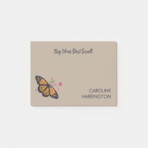 Orange Monarch Butterfly Inspiration Natur Post-it Klebezettel