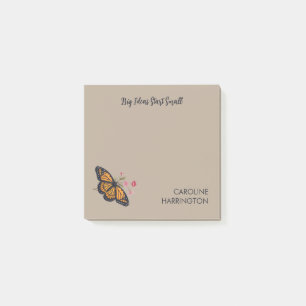 Orange Monarch Butterfly Inspiration Natur Post-it Klebezettel