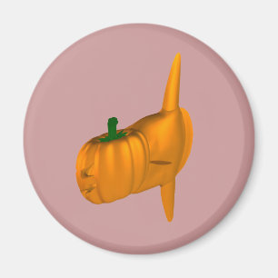 Orange Mondfisch Magnet