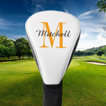 Orange Monogram Initial and Name Personalisiert Golf Headcover<br><div class="desc">Maßgeschneiderte,  mit Ihrem Namen und Monogramm personalisierte,  bedruckte Golf-Kopfbedeckung. Verwenden Sie die Designtools,  um eine beliebige Hintergrundfarbe auszuwählen,  Schriftart und Farben zu bearbeiten oder eigene Fotos hochzuladen,  um ein einzigartiges Geschenk für Ihren Lieblingsgolfer zu kreieren.</div>