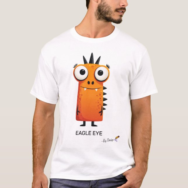 Orange Monster | EYY - nach Entwurf | Spaß T-Shirt (Vorderseite)