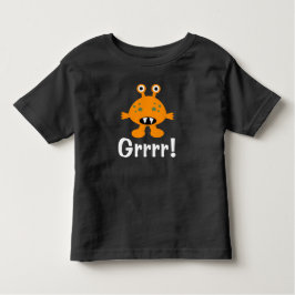 Orange Monster - Kleinkind Fine Jersey T - Shirt
