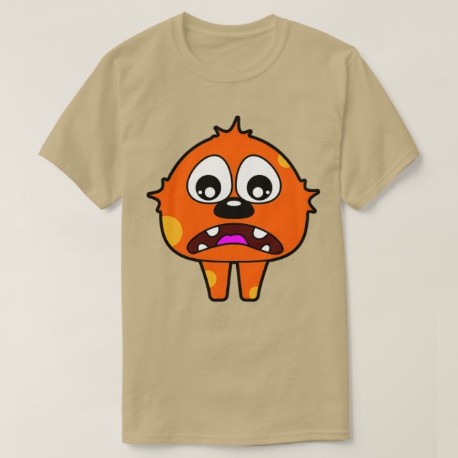 Orange Monster T-Shirt (Design vorne)