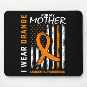 Orange Mother Mama Leukämie Awareness American Mousepad
