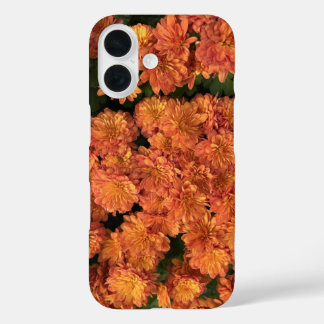 Orange Mums iPhone 16 Fall Hülle