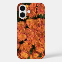 Orange Mums iPhone 16 Fall