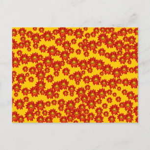 Orange Mums Postkarte
