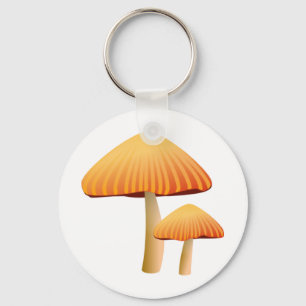 Orange Mushrooms Schlüsselanhänger