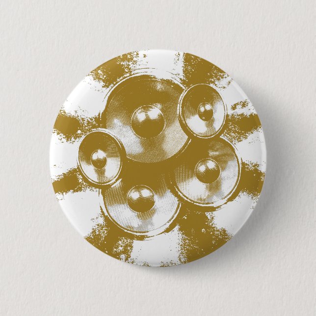 Orange Music Lautsprecher Button (Vorderseite)
