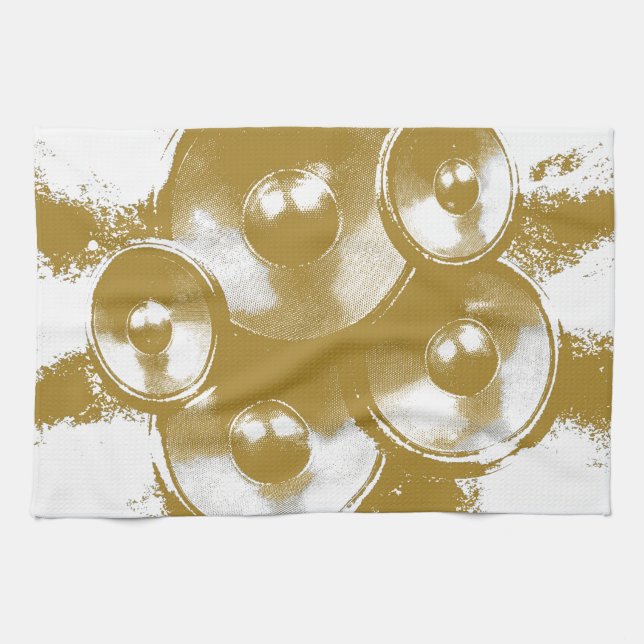 Orange Music Lautsprecher Handtuch (Horizontal)