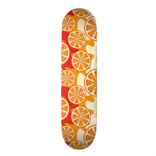 Orange Muster Skateboard
