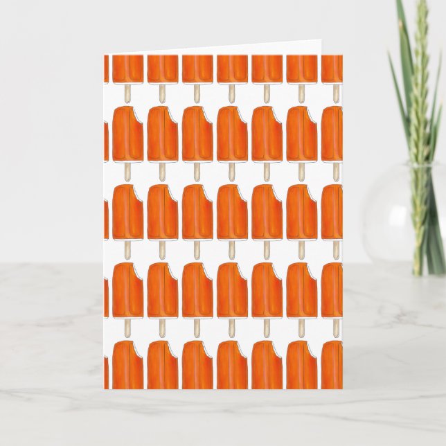 Orange n' Creamsikel Popsicle Notecards Karte (Vorderseite)