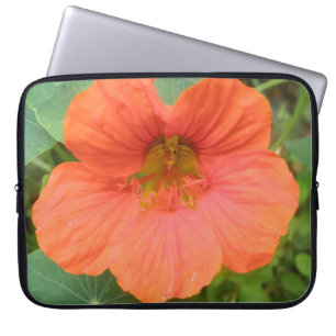 Orange Nasturtium Blume Laptop Bag Laptopschutzhülle