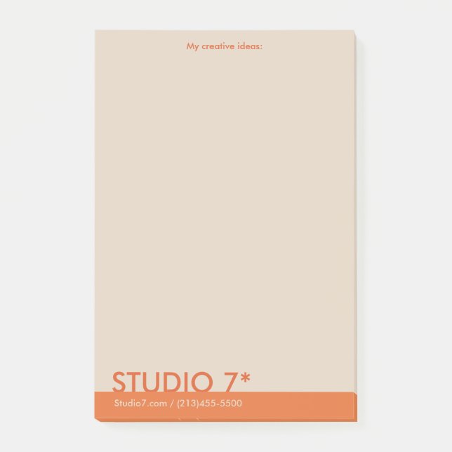 Orange - Natural Series Post-it Klebezettel (Vorderseite)