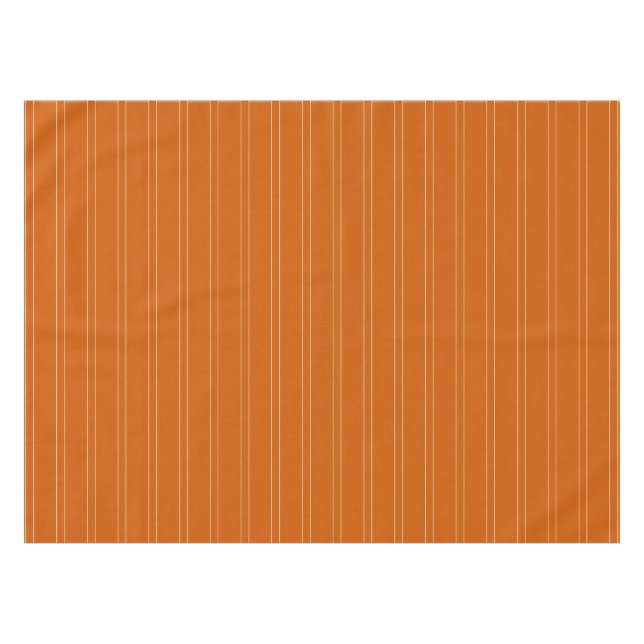 Orange, neutrale, doppelreife Baumwolle Tischdecke (Vorderseite (Horizontal))