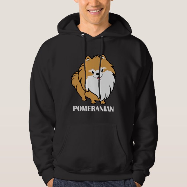 Orange Niedlich Spitz Hoodie (Vorderseite)