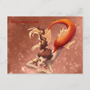 Orange Nix Postcard Postkarte