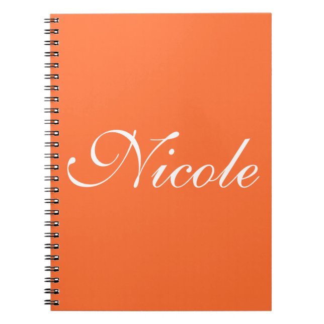 Orange Notebook Notizblock (Vorderseite)