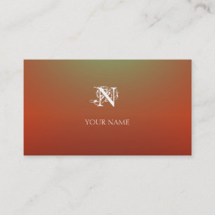 Orange Nouveau Visitenkarte