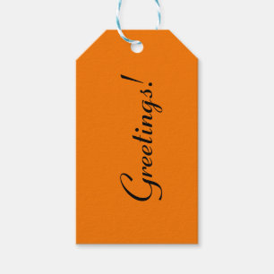 Orange Nr.1, Orange Geschenkkarte Geschenkanhänger