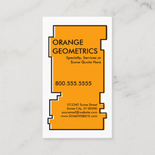 orange OddRex Visitenkarte