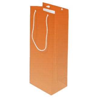 Orange Ombre Geschenktüte Für Weinflaschen
